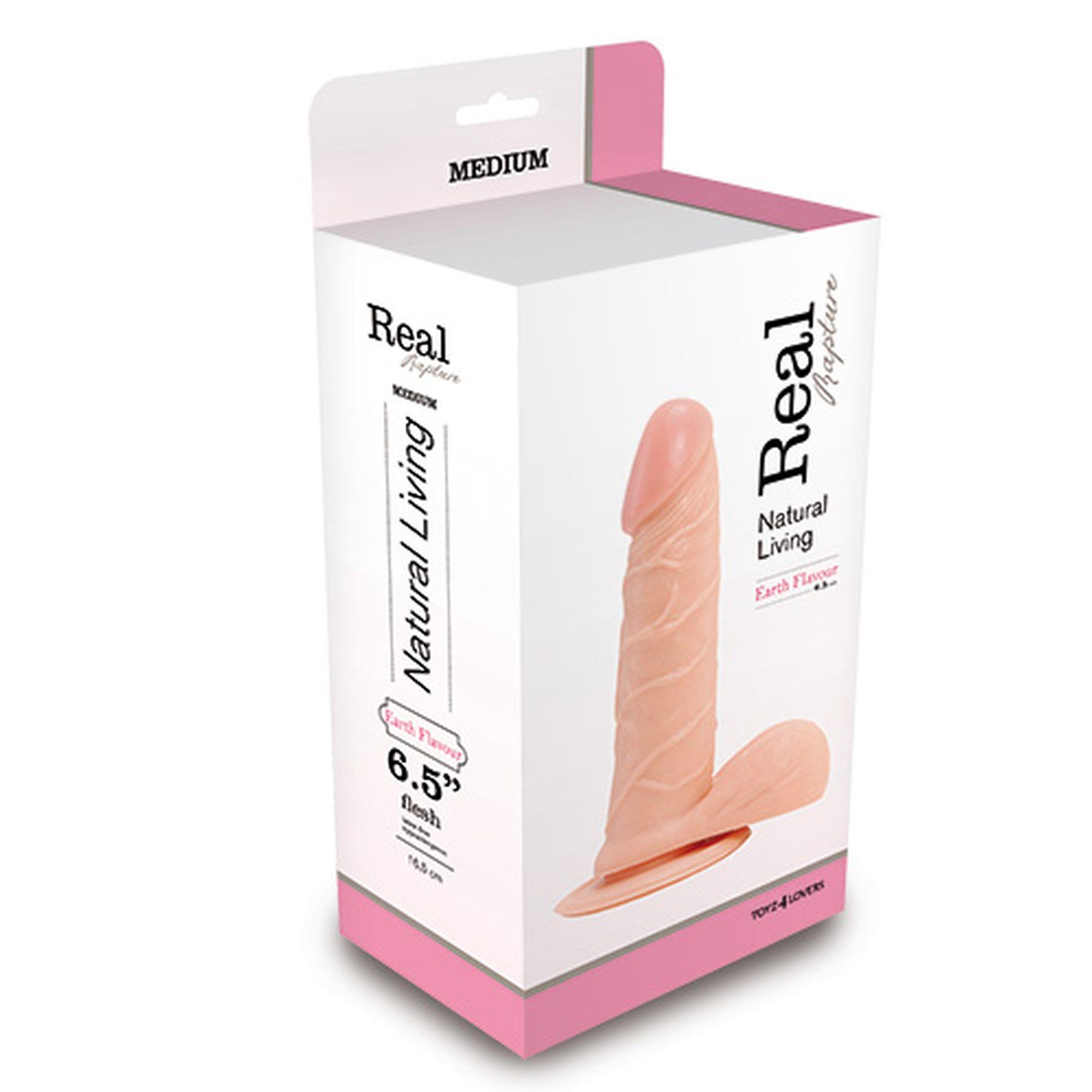 Realistiškas dildo „Real Rapture“ 6,5" (kūno spalvos)