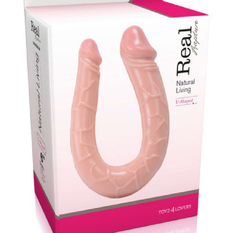 Dvigubas realistiškas dildo „Real Rapture U‑Shaped“