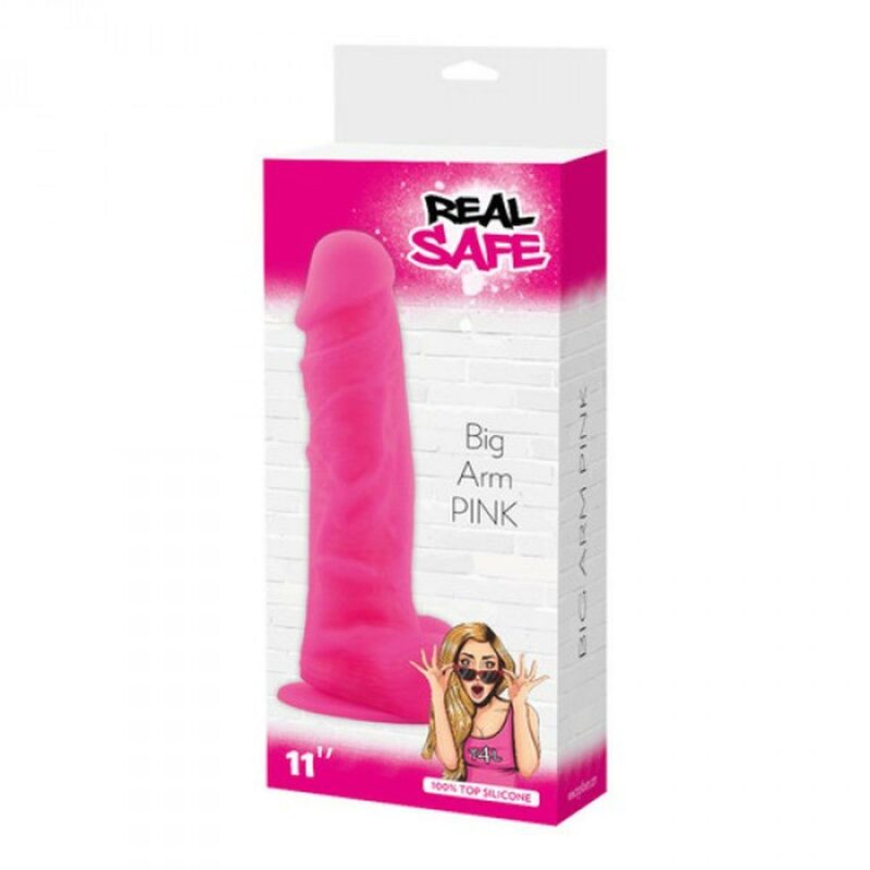 Rožinis rankos formos dildo „Real Safe Big Arm“