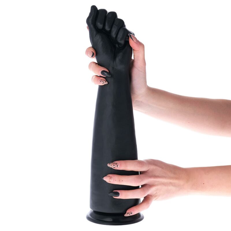 Fistingui skirtas dildo „Sugarloaf“ (juodas)