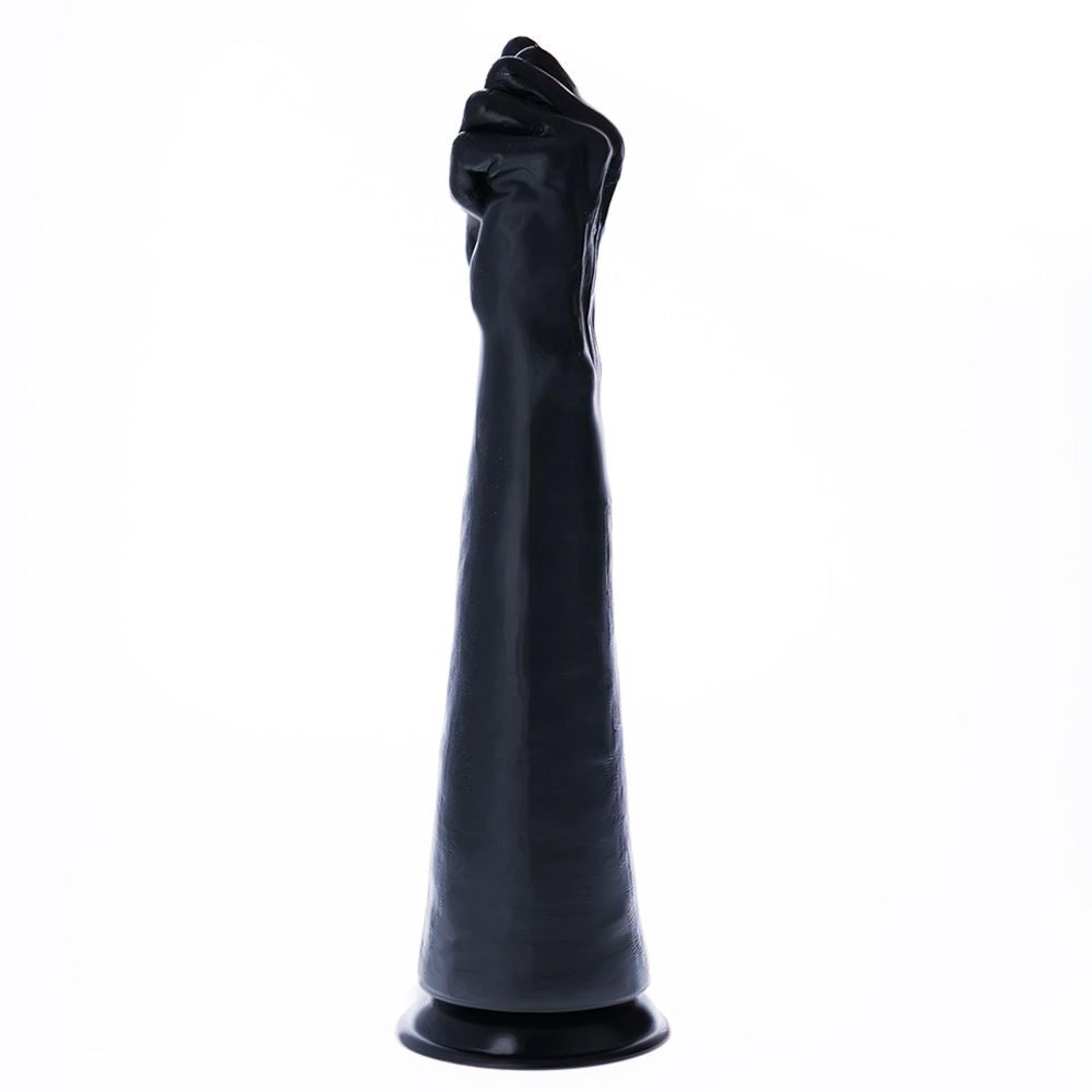 Fistingui skirtas dildo „Sugarloaf“ (juodas) - Image 5