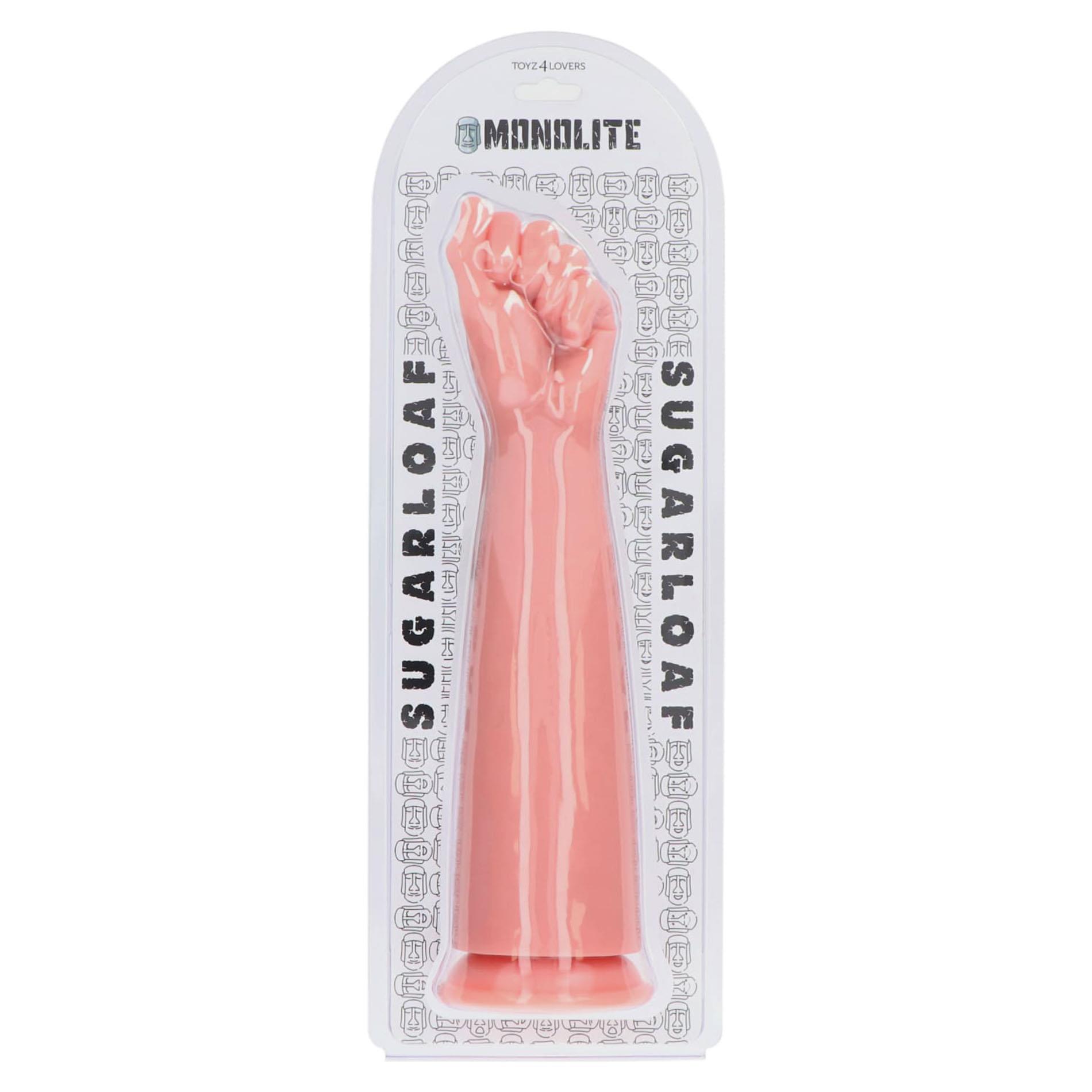 Fistingui skirtas dildo „Sugarloaf“ (kūno spalvos) - Image 7