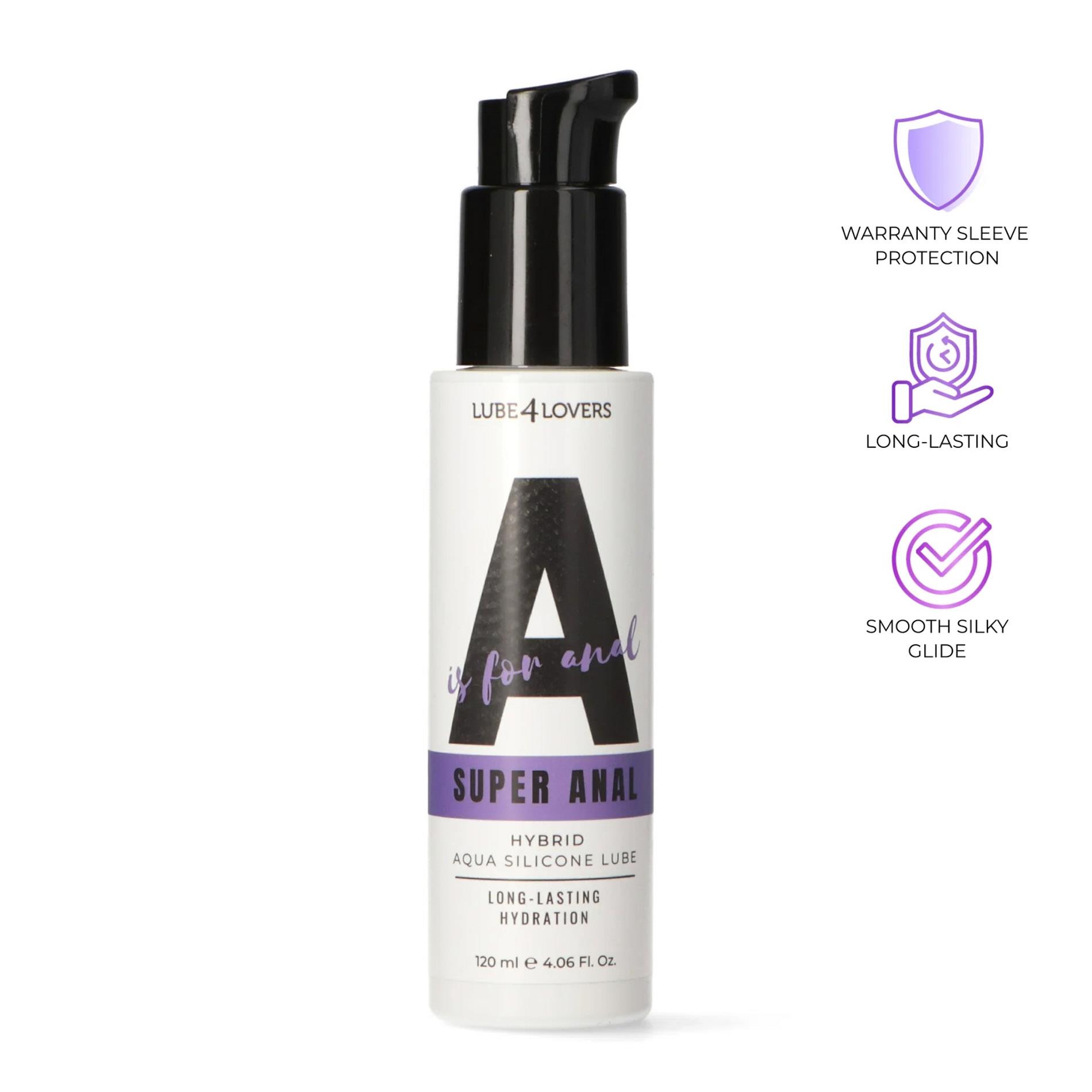 Hibridinis analinis lubrikantas „A is for Super Anal“ 120 ml