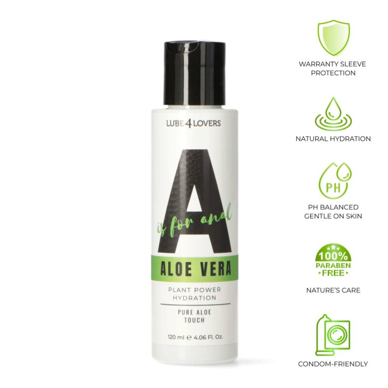 Aloe Vera analinis lubrikantas „A is for Aloe“ 120 ml