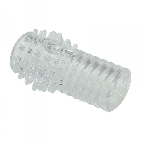 Tekstūruota TPE penio mova „Cock Sleeve with Nodules“