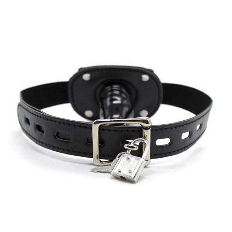 Penio kneblys „Penis Gag“ trumpas su bloku juodas