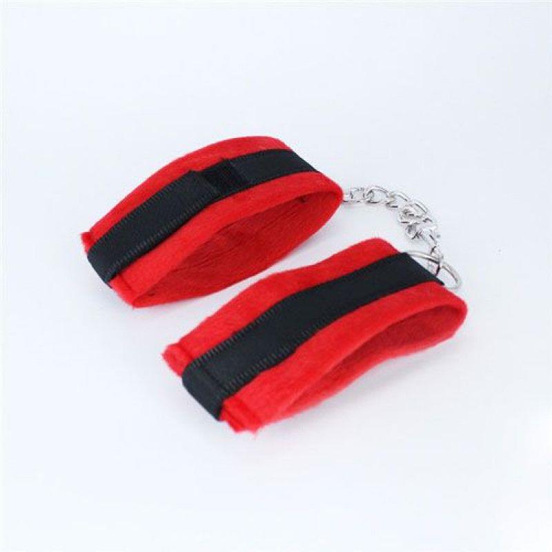 Raudonas bondage rinkinys su botagu - Image 3