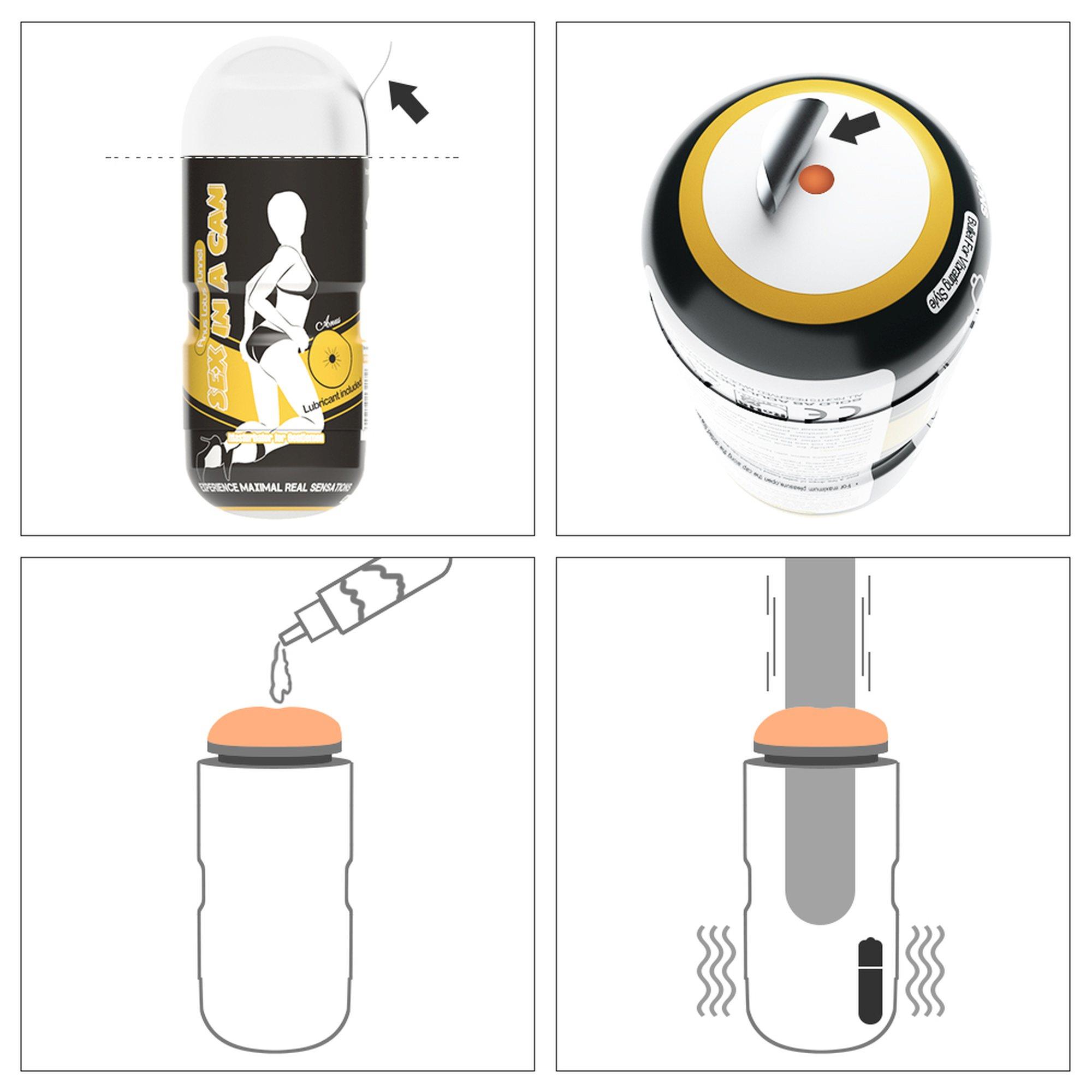 Vibruojantis masturbatorius „Sex In A Can Anus Stamina Tunnel“ - Image 4