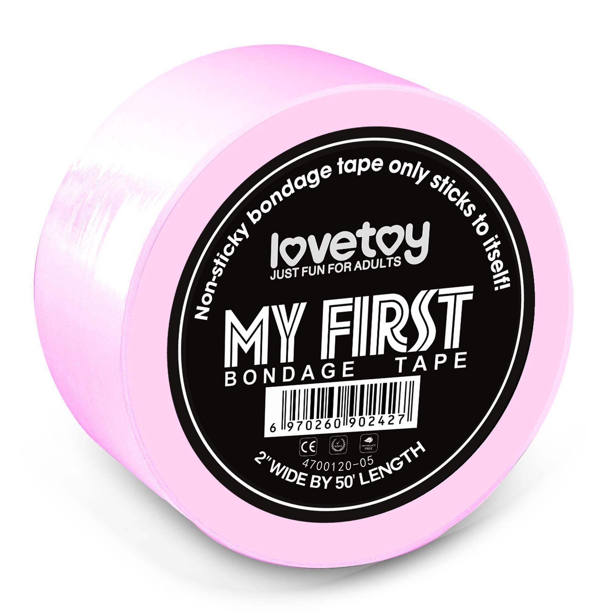 Nesilimpanti bondage juosta „My First Bondage Tape“ rožinė