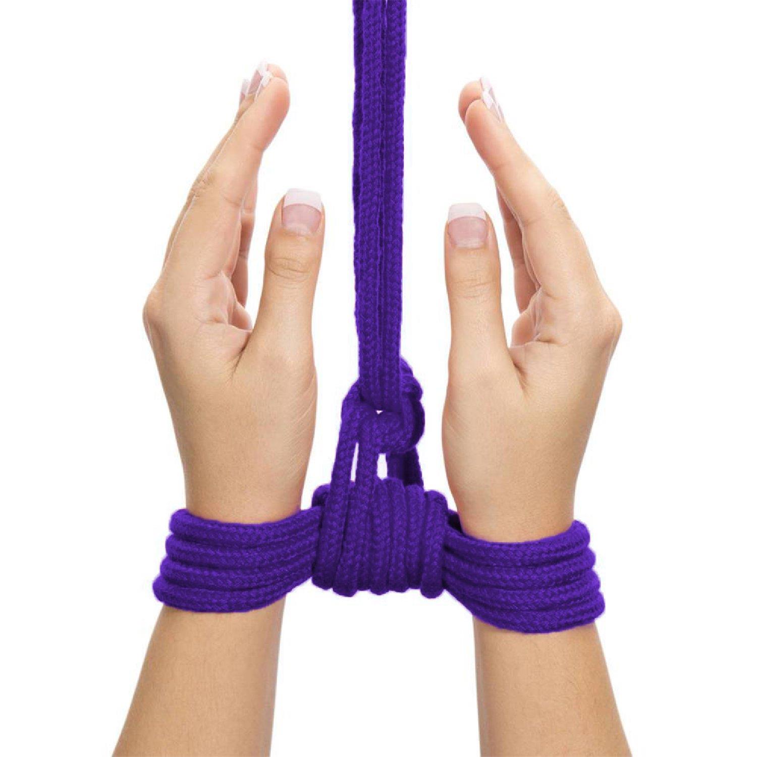 10 m fetišo bondage virvė violetinė - Image 5