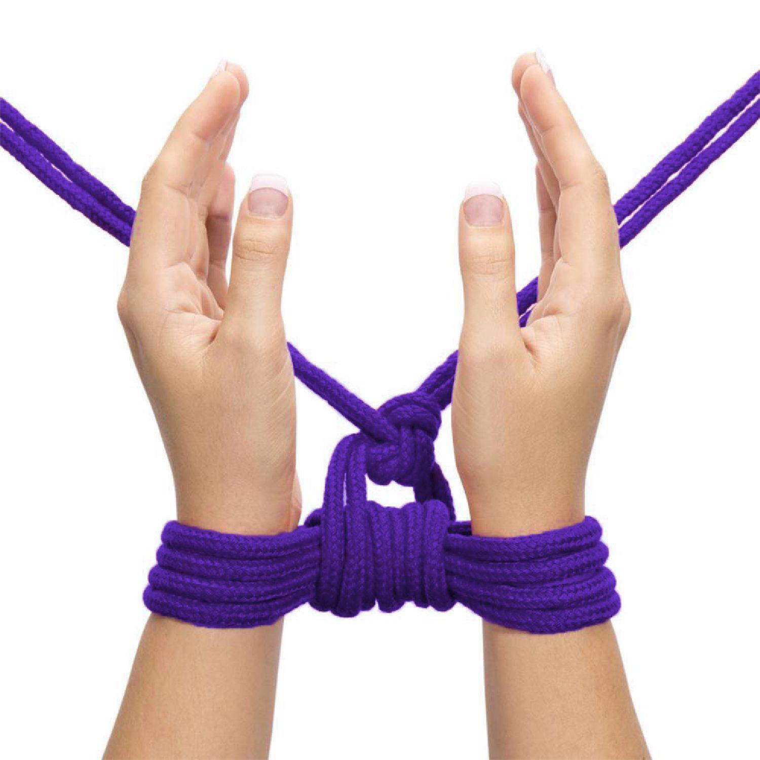10 m fetišo bondage virvė violetinė - Image 6