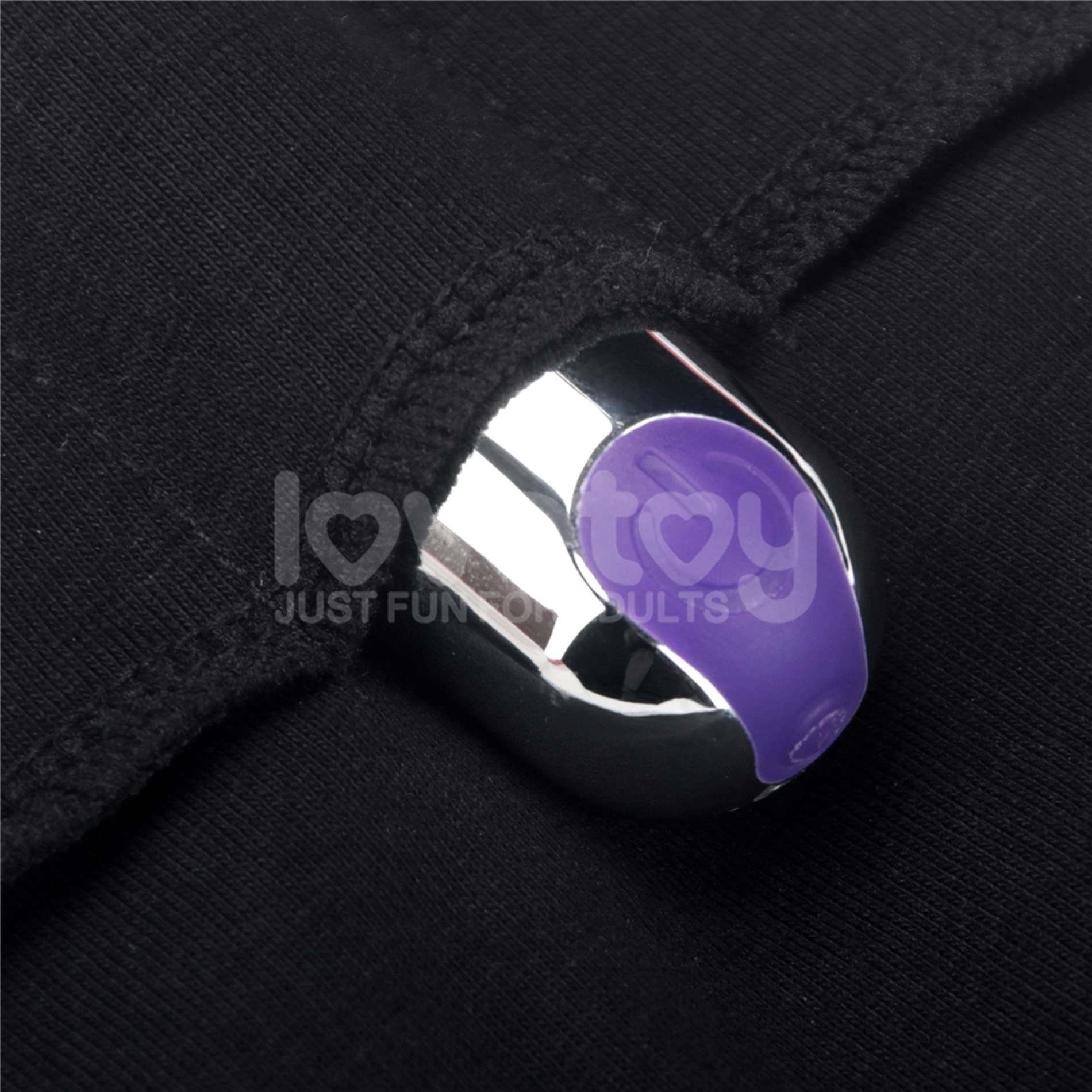 Dirželių šortai su kišene dildo „Chic Strap-On“ juodi M (32–35 colio liemuo) - Image 13