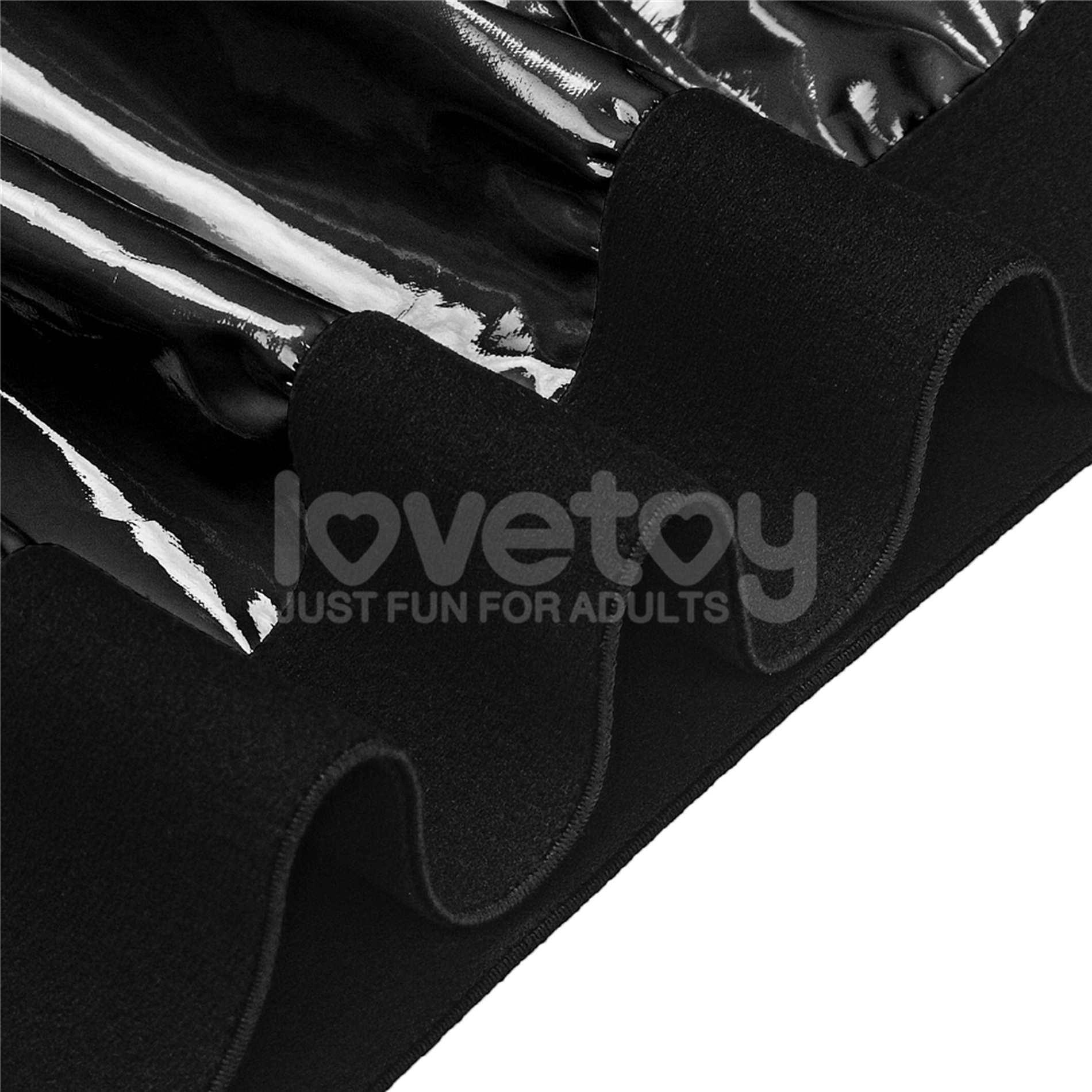 Dirželių šortai su kišene dildo „Chic Strap-On“ juodi M (32–35 colio liemuo) - Image 16