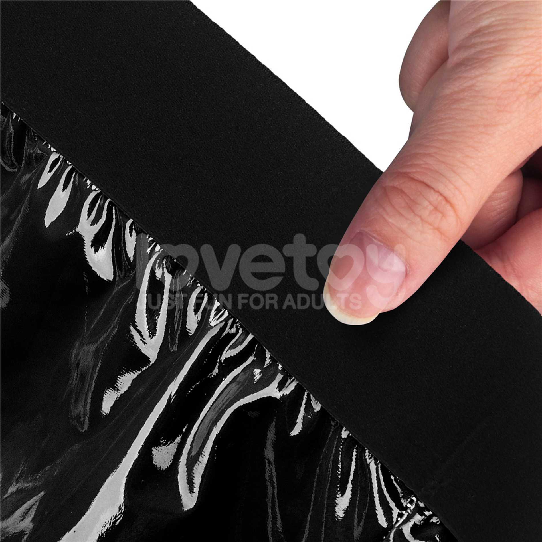 Dirželių šortai su kišene dildo „Chic Strap-On“ juodi L (36–39 colio liemuo) - Image 17