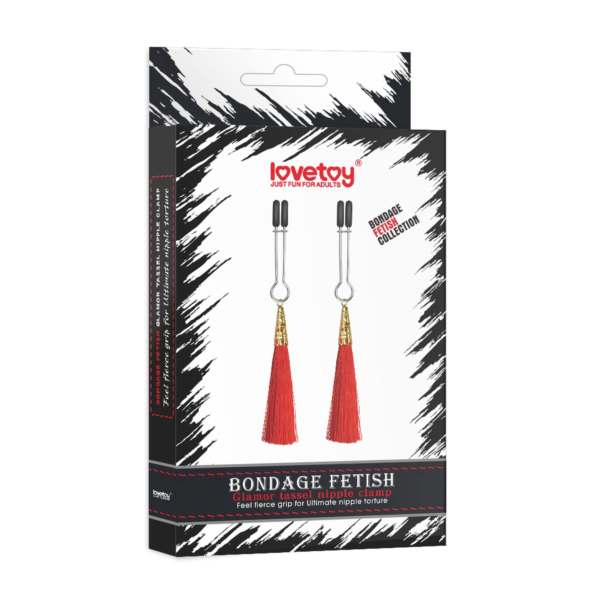 Blizgantys kutais dekoruoti spenelių spaustukai „Glamor Tassel“ - Image 5