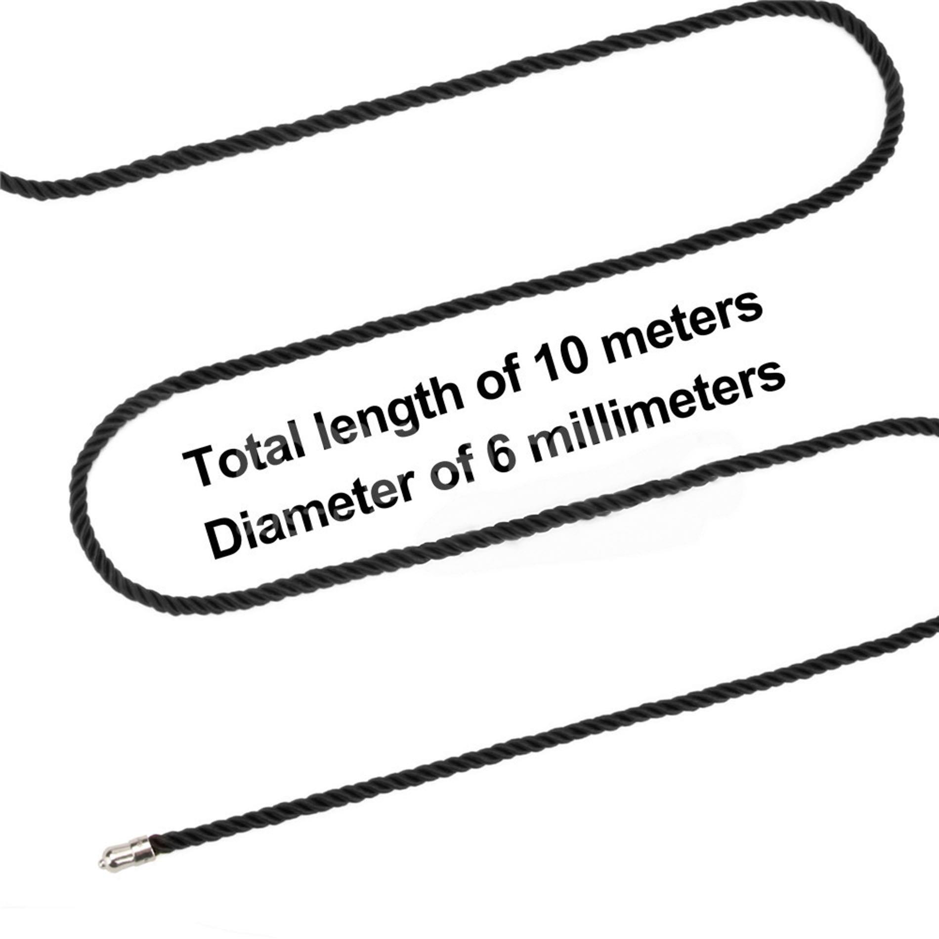 Juoda šilkinė bondage virvė „Rebellion Reign Ebony“ - Image 9