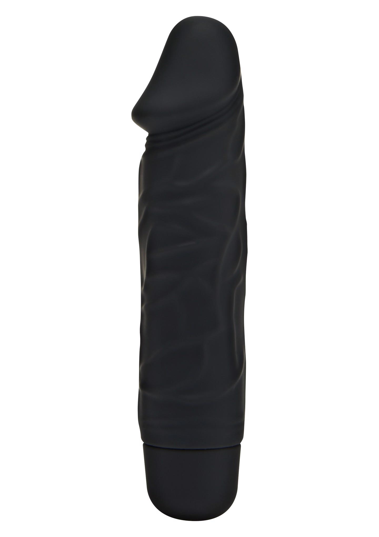 Mini klasikinis vibratorius (juodas)