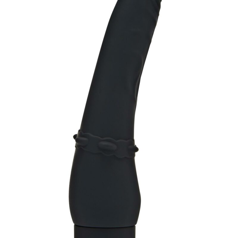 Klasikinis lygus vibratorius (juodas)