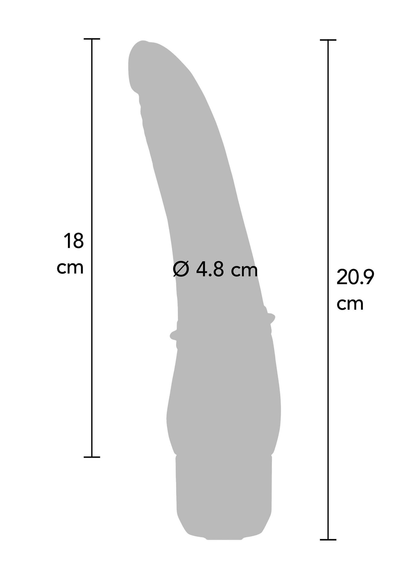 Klasikinis lygus vibratorius (juodas) - Image 4
