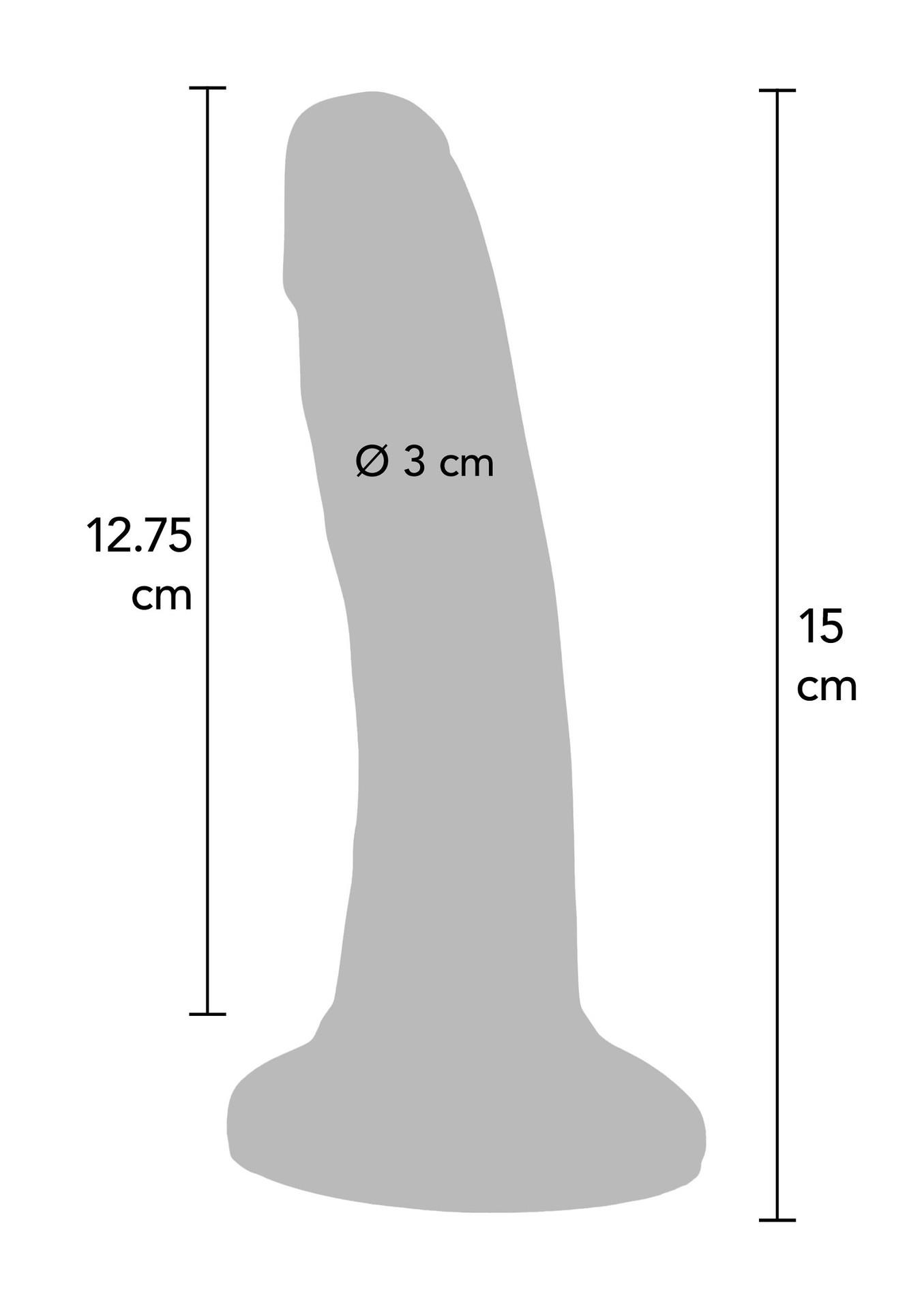 Linksmuolis dildo 6″ (mėlynas) - Image 3
