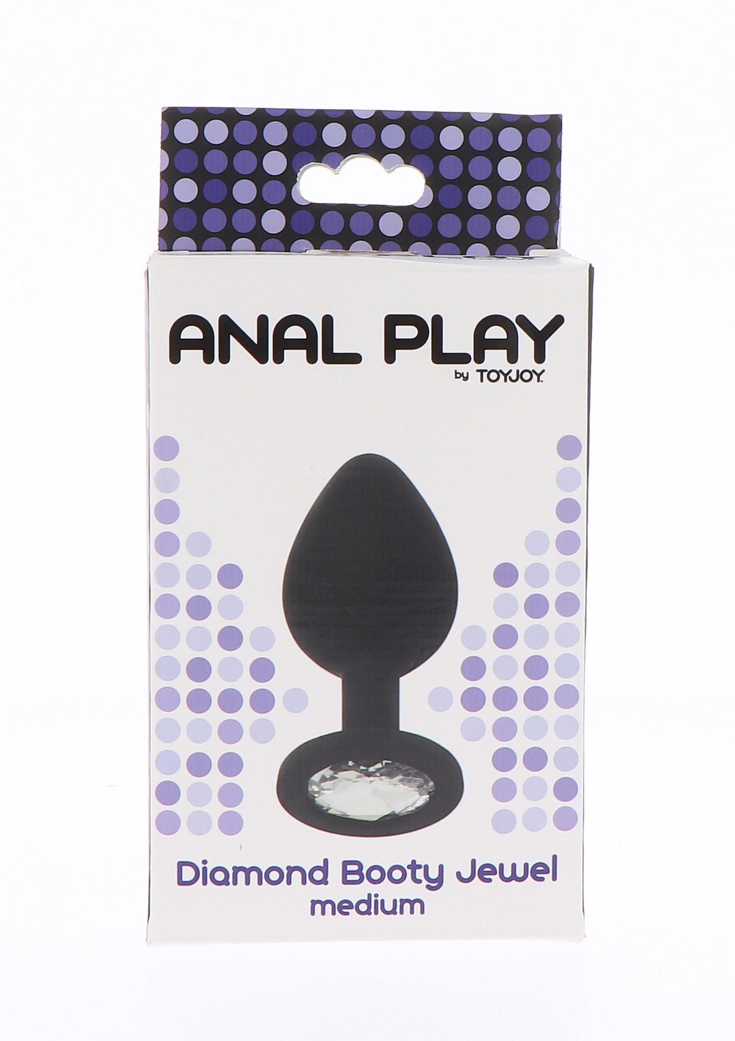Analinis kaištis su kristalu „Diamond Booty“ (M, juodas) - Image 2