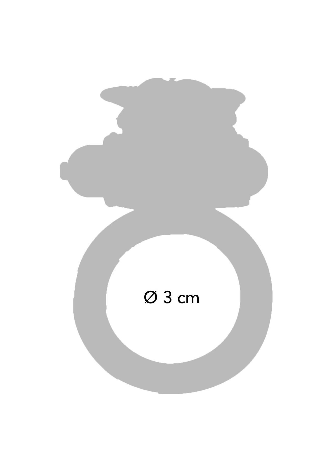 Vibruojantis penio žiedas „Flutter Ring“ (violetinis) - Image 3