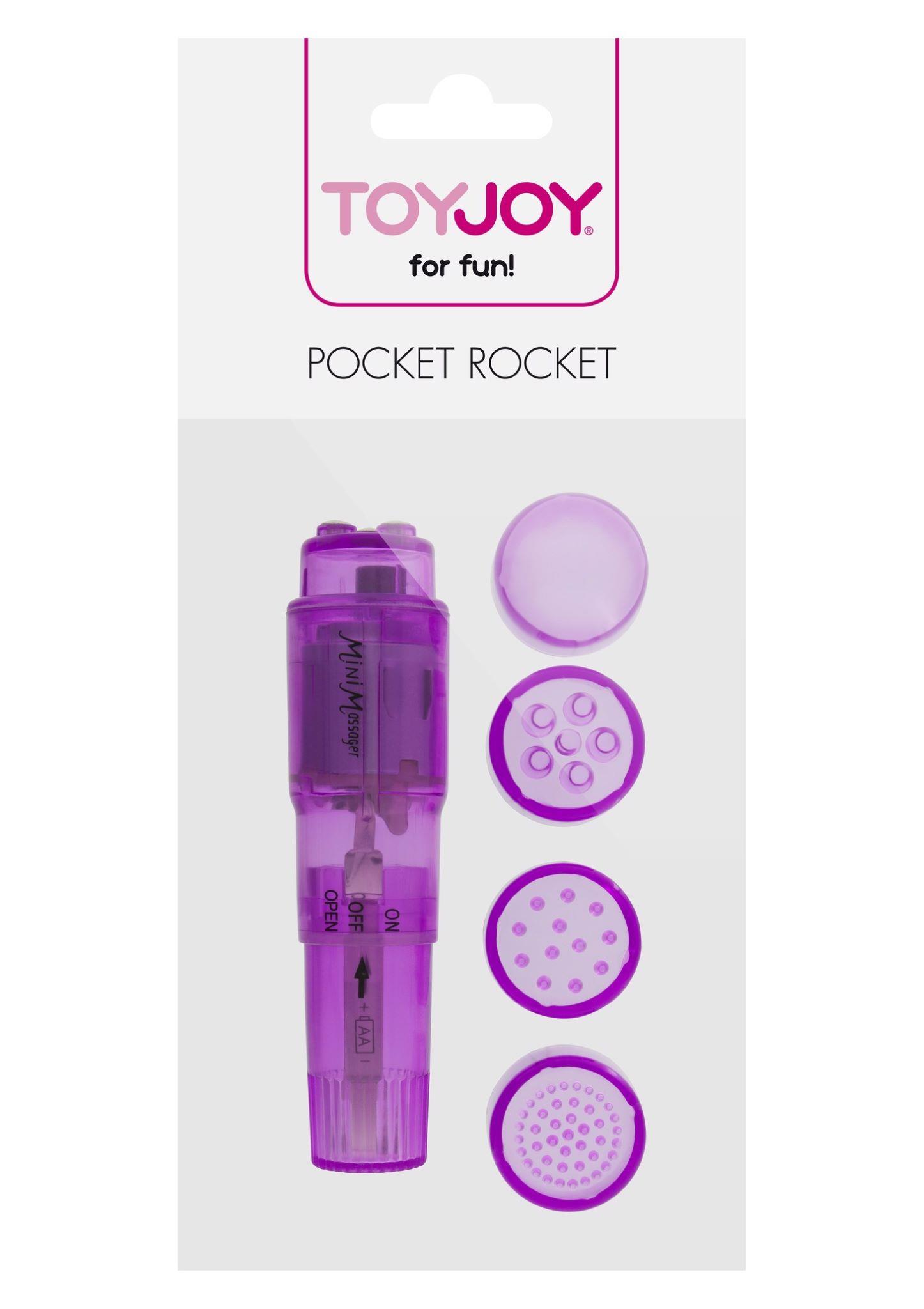 Mini vibratorius „Pocket Rocket“ (violetinis) - Image 2