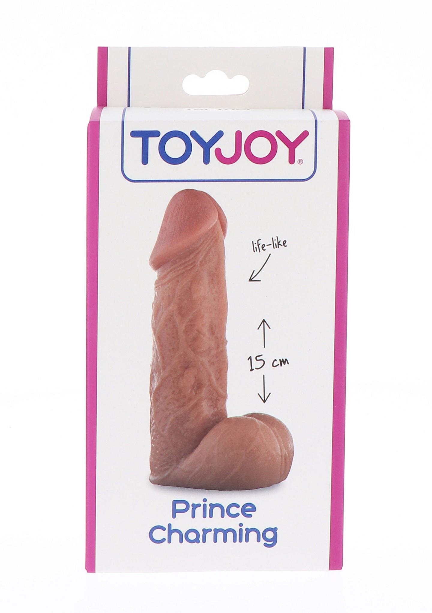Realistiškas dildo „Prince Charming“ 15 cm (šviesi odos spalva) - Image 2