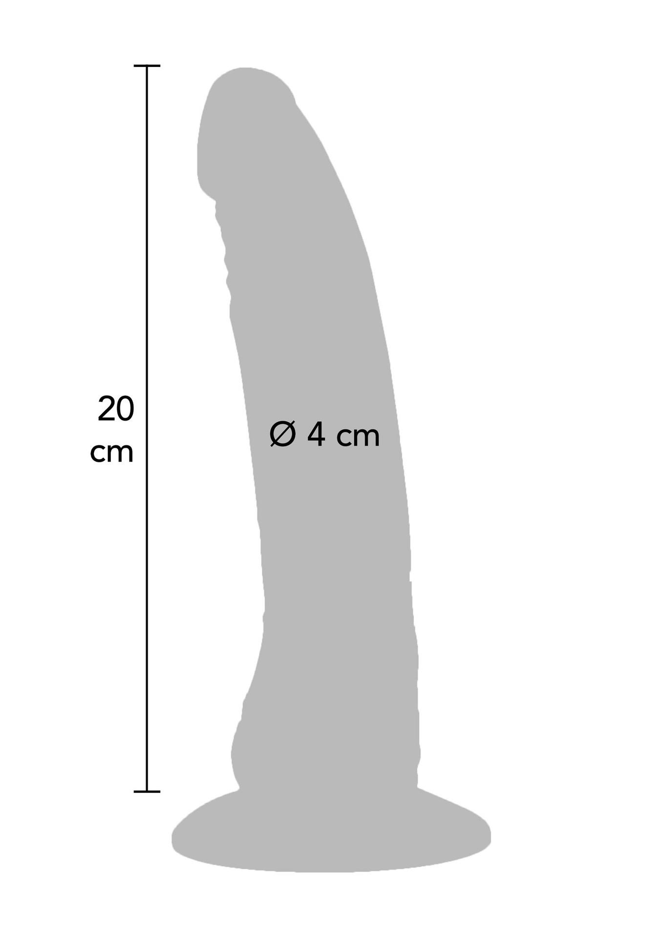 Realistiškas dildo „Captain Cock“ 20 cm (šviesi odos spalva) - Image 4