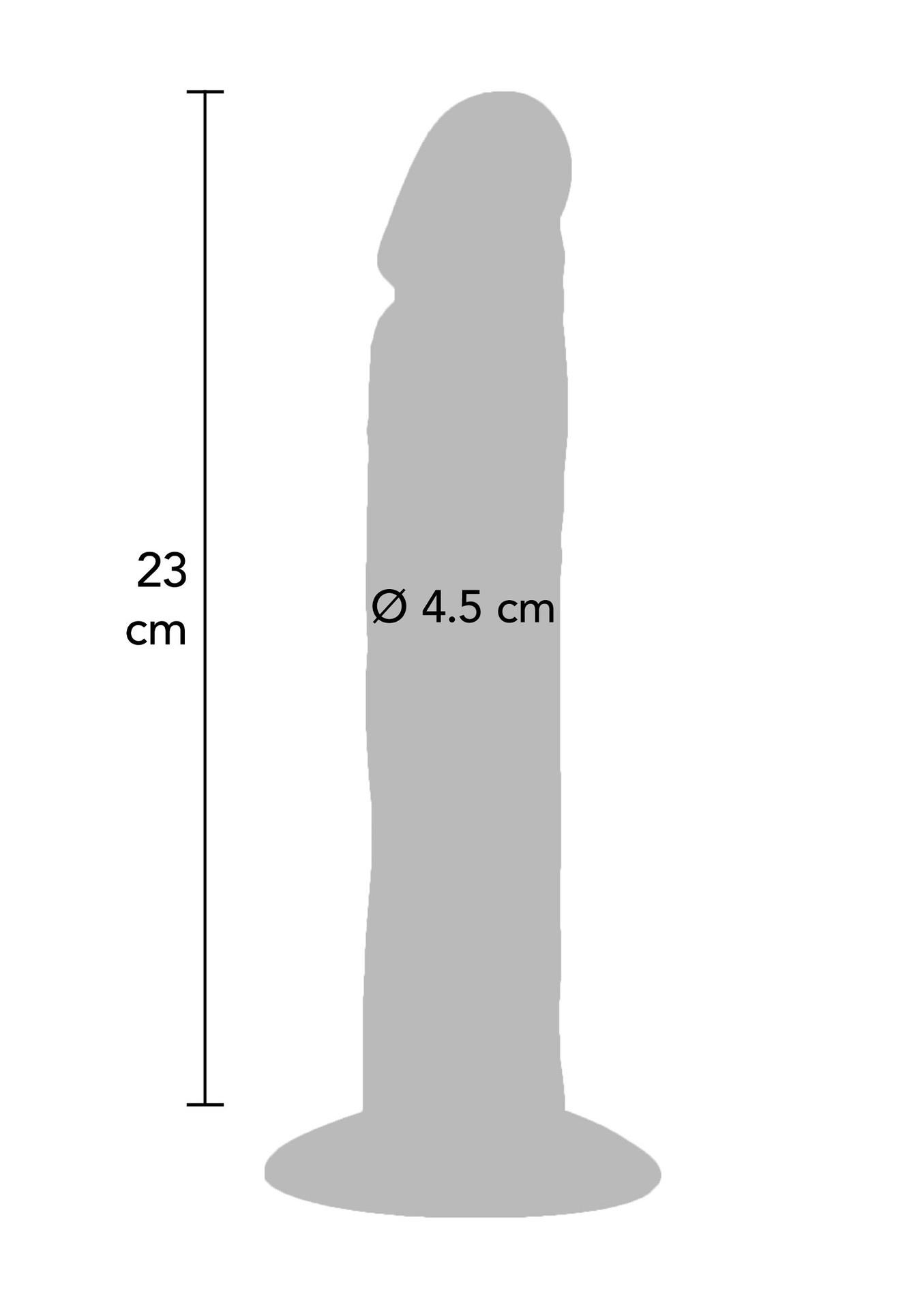 Realistiškas dildo „Captain Cock“ 23 cm (šviesi odos spalva) - Image 3