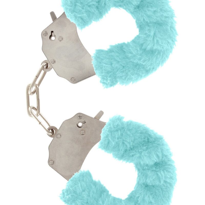 Kailiniai antrankiai „Furry Fun Cuffs“ (aqua)