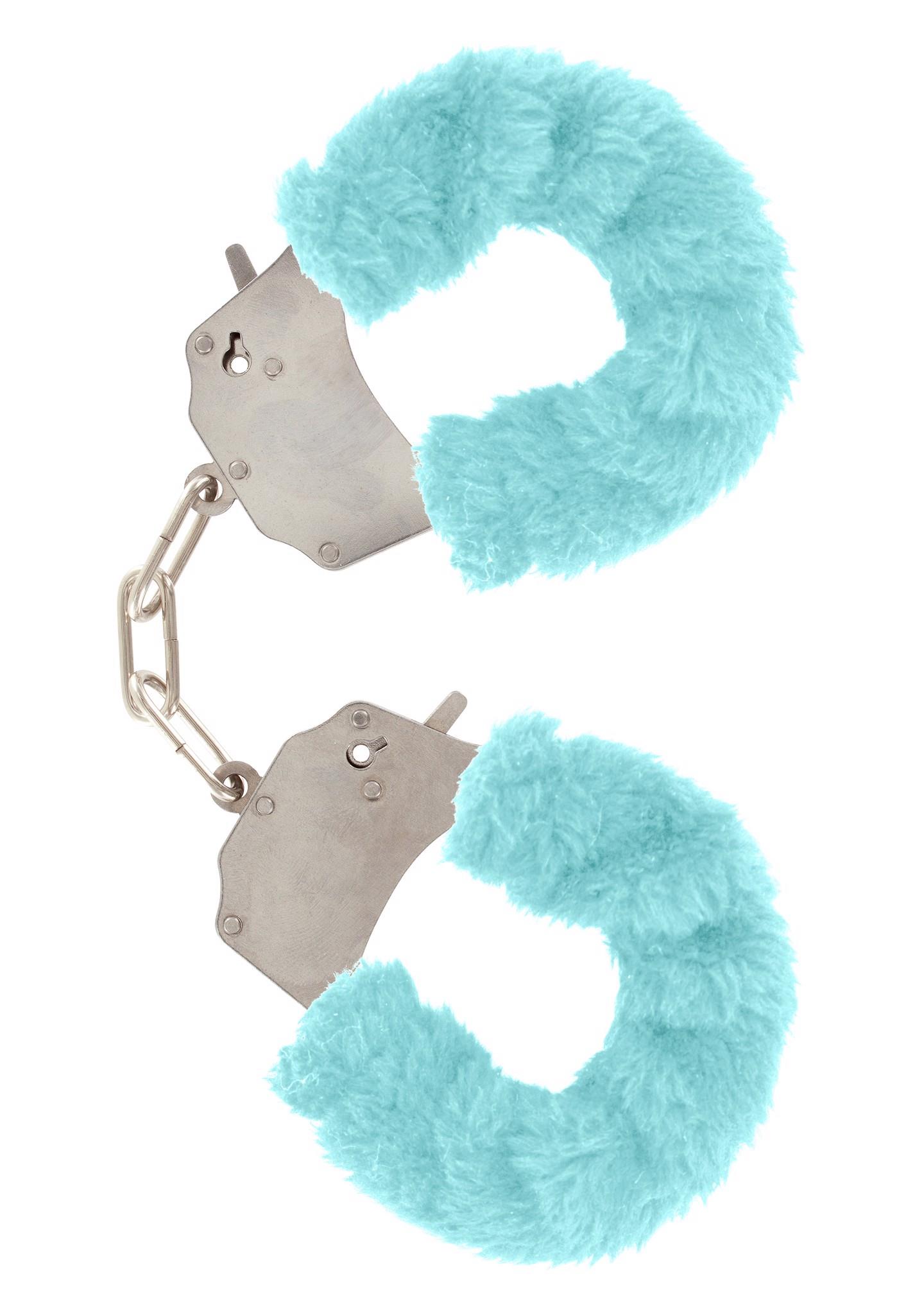 Kailiniai antrankiai „Furry Fun Cuffs“ (aqua)