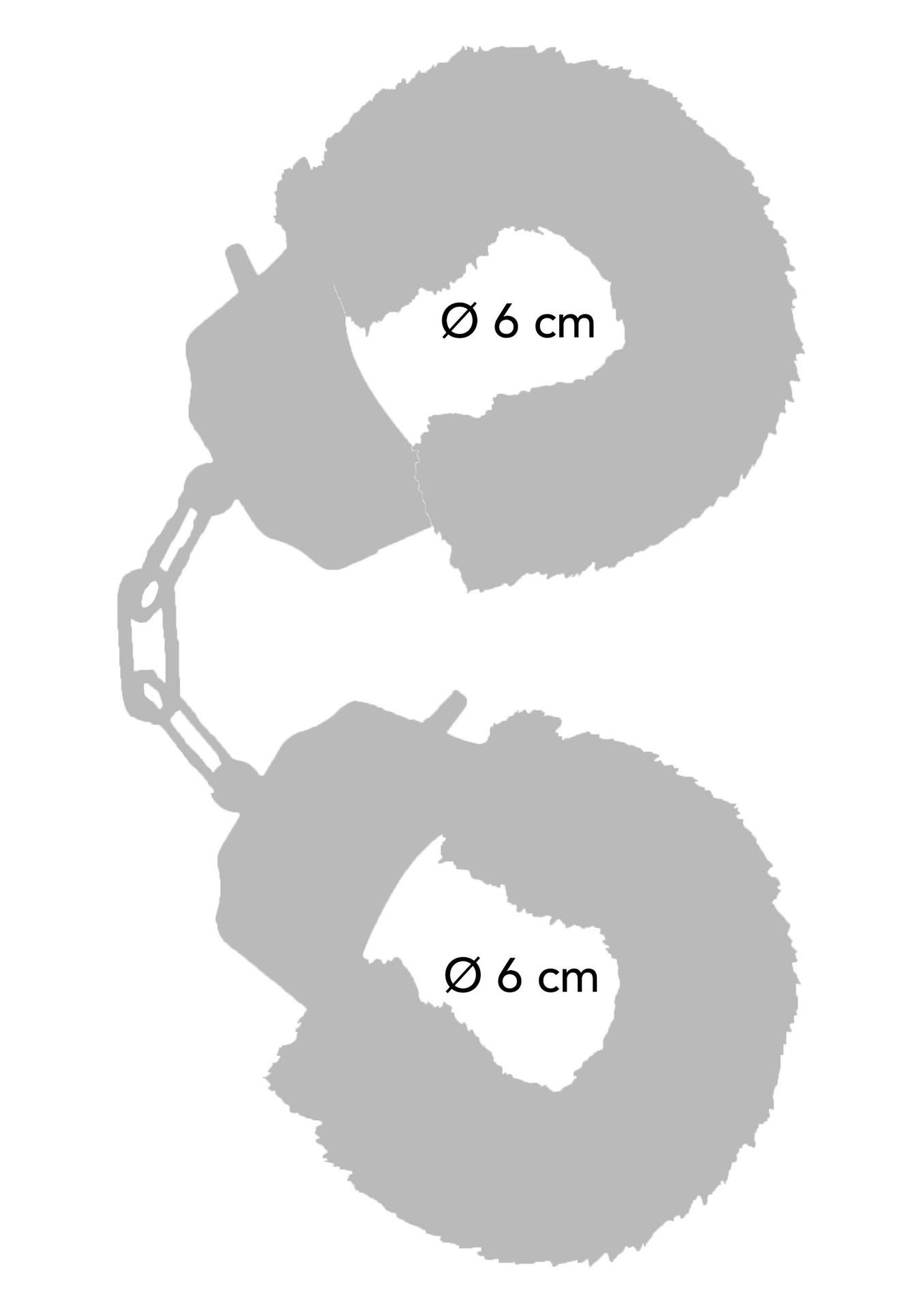 Kailiniai antrankiai „Furry Fun Cuffs“ (aqua) - Image 5