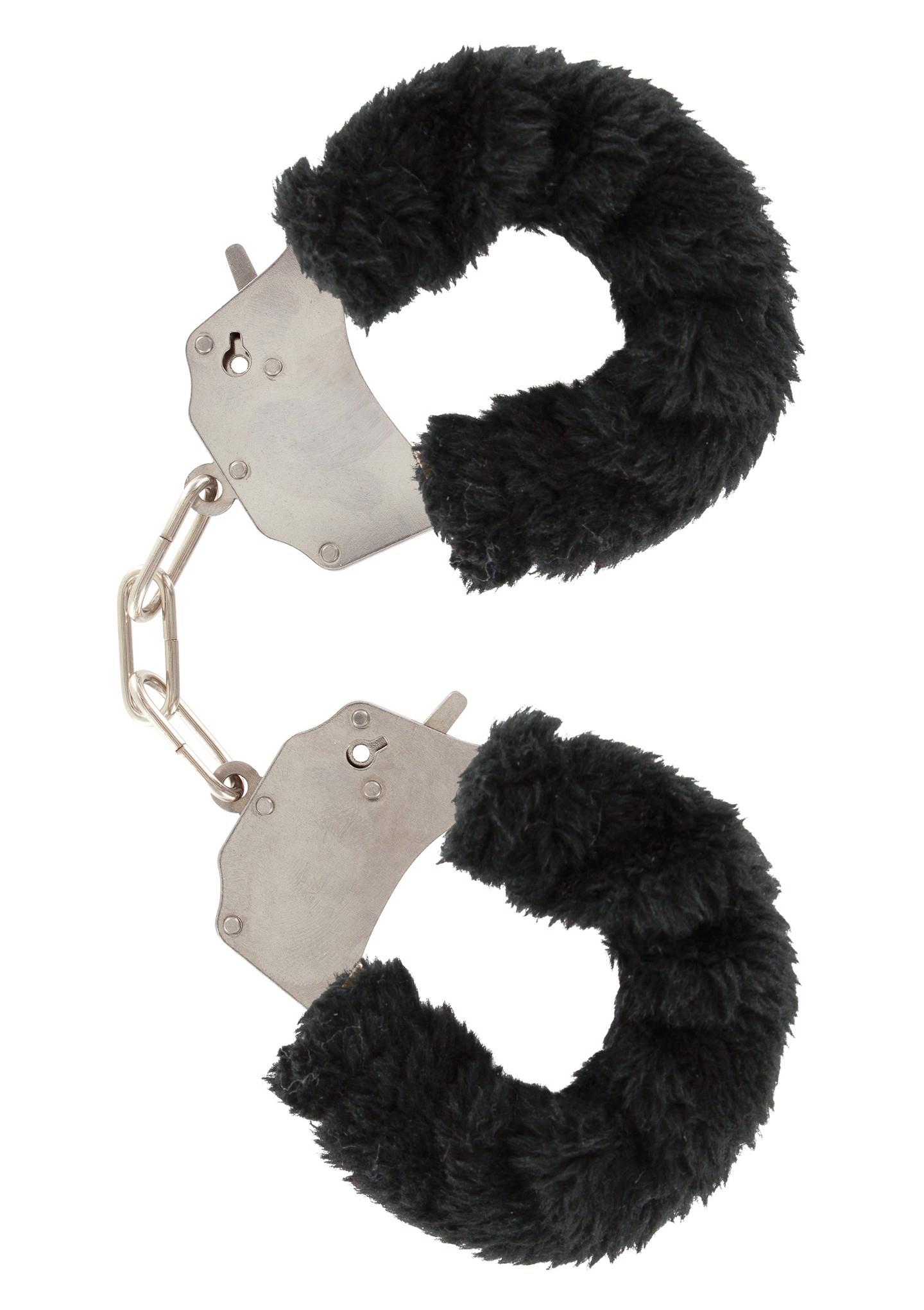 Kailiniai antrankiai „Furry Fun Cuffs“ (juodi)