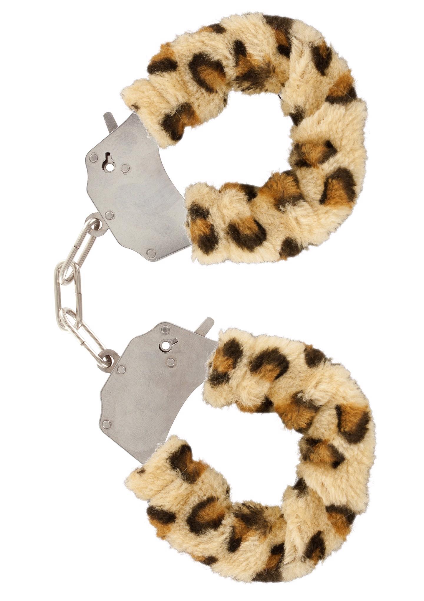 Kailiniai antrankiai „Furry Fun Cuffs“ (leopardo rašto)