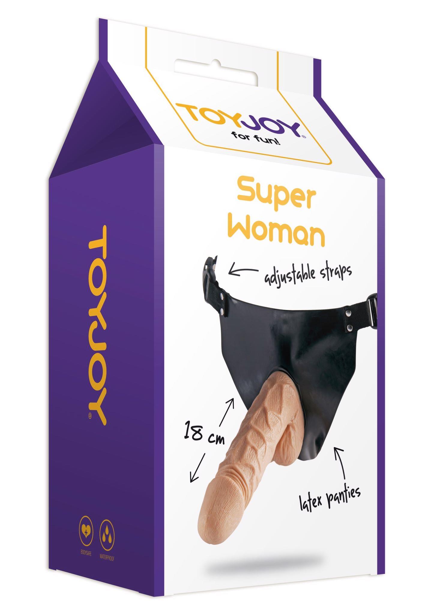 Strap-on rinkinys „Superwoman“ (šviesi odos spalva) - Image 2