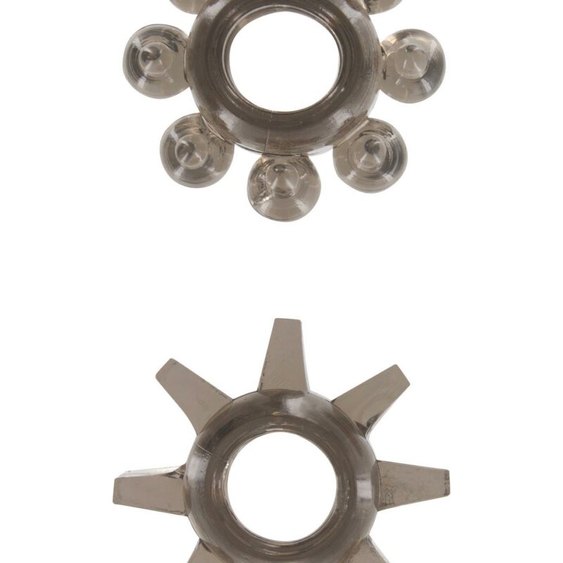 Tempimo penio žiedai „Power Stretchy Rings“ 2 vnt. (pilki)