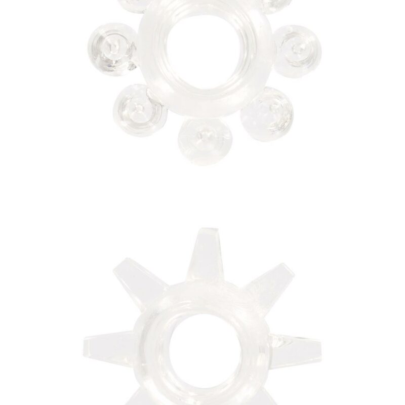 Tempimo penio žiedai „Power Stretchy Rings“ 2 vnt. (skaidrūs)