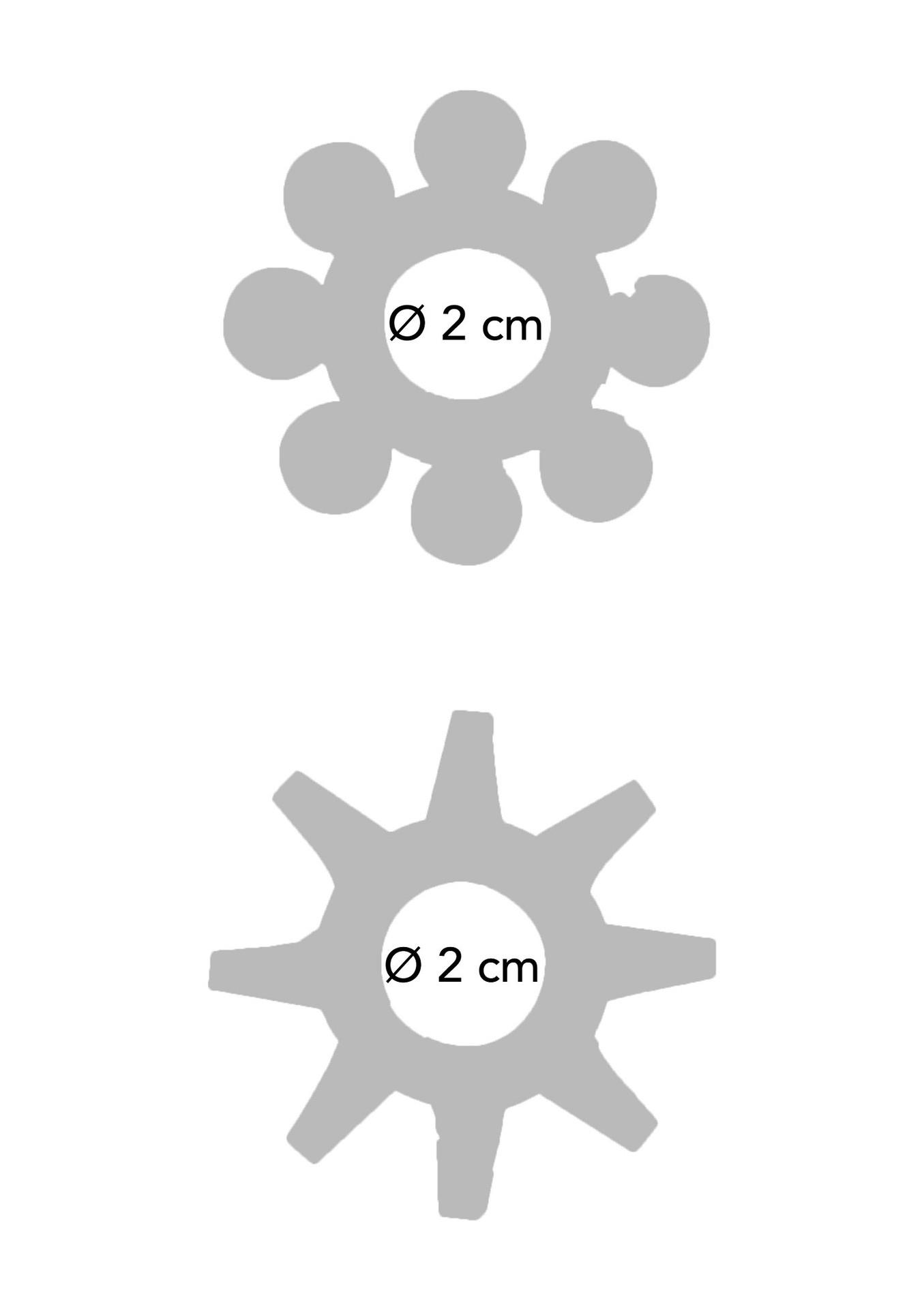 Tempimo penio žiedai „Power Stretchy Rings“ 2 vnt. (skaidrūs) - Image 3