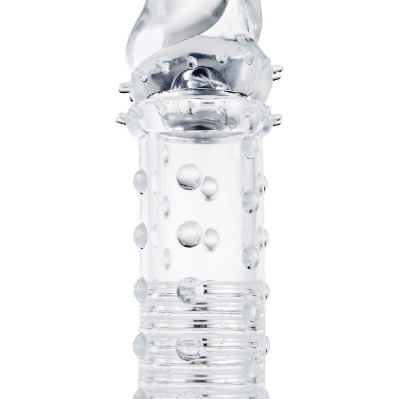 Tekstūruota penio mova „Power Stud Sleeve“ (skaidri)