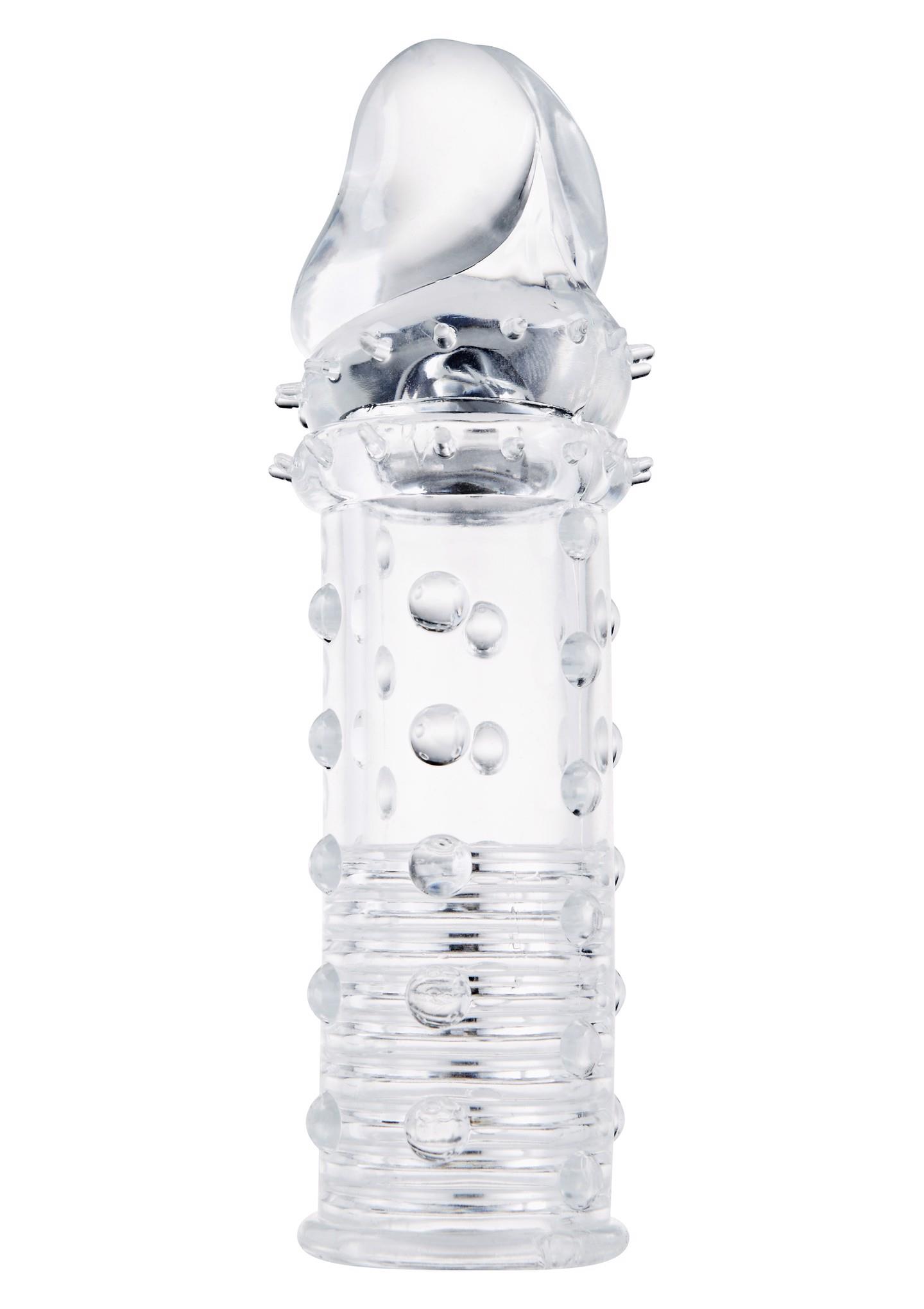 Tekstūruota penio mova „Power Stud Sleeve“ (skaidri)