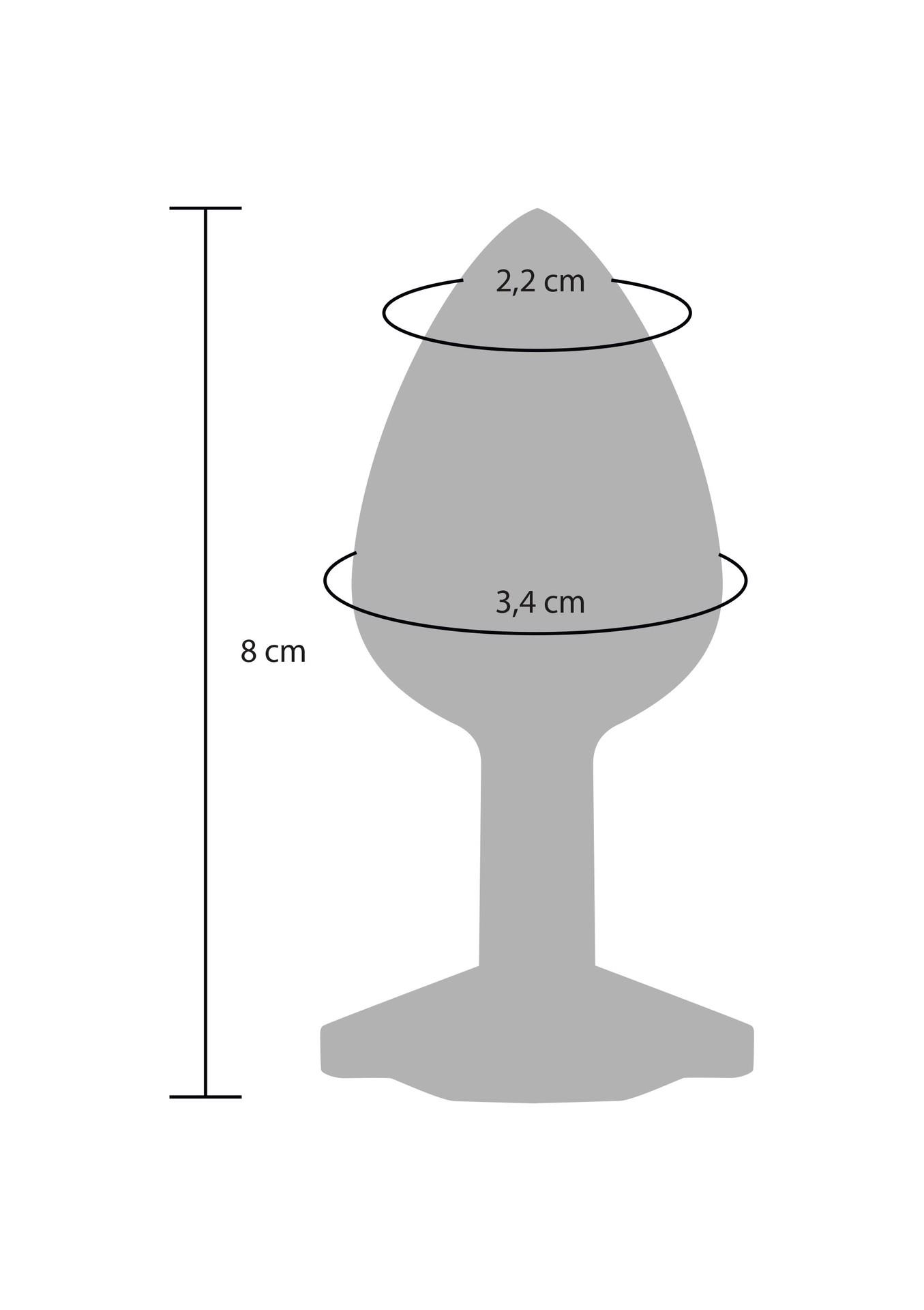 Analinis kaištis su kristalu „Starlight Booty“ (M, sidabro spalvos) - Image 5