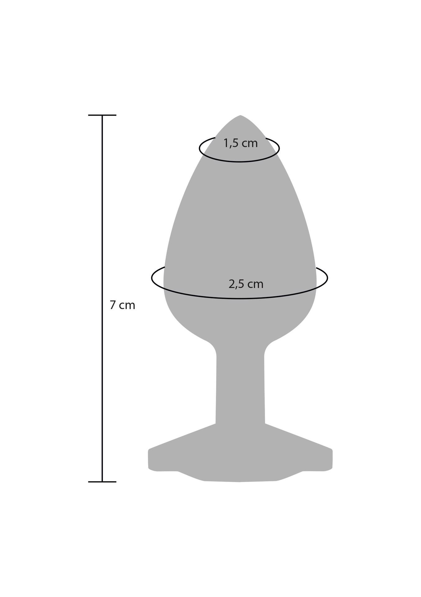 Analinis kaištis su kristalu „Diamond Booty“ (S, violetinis) - Image 5