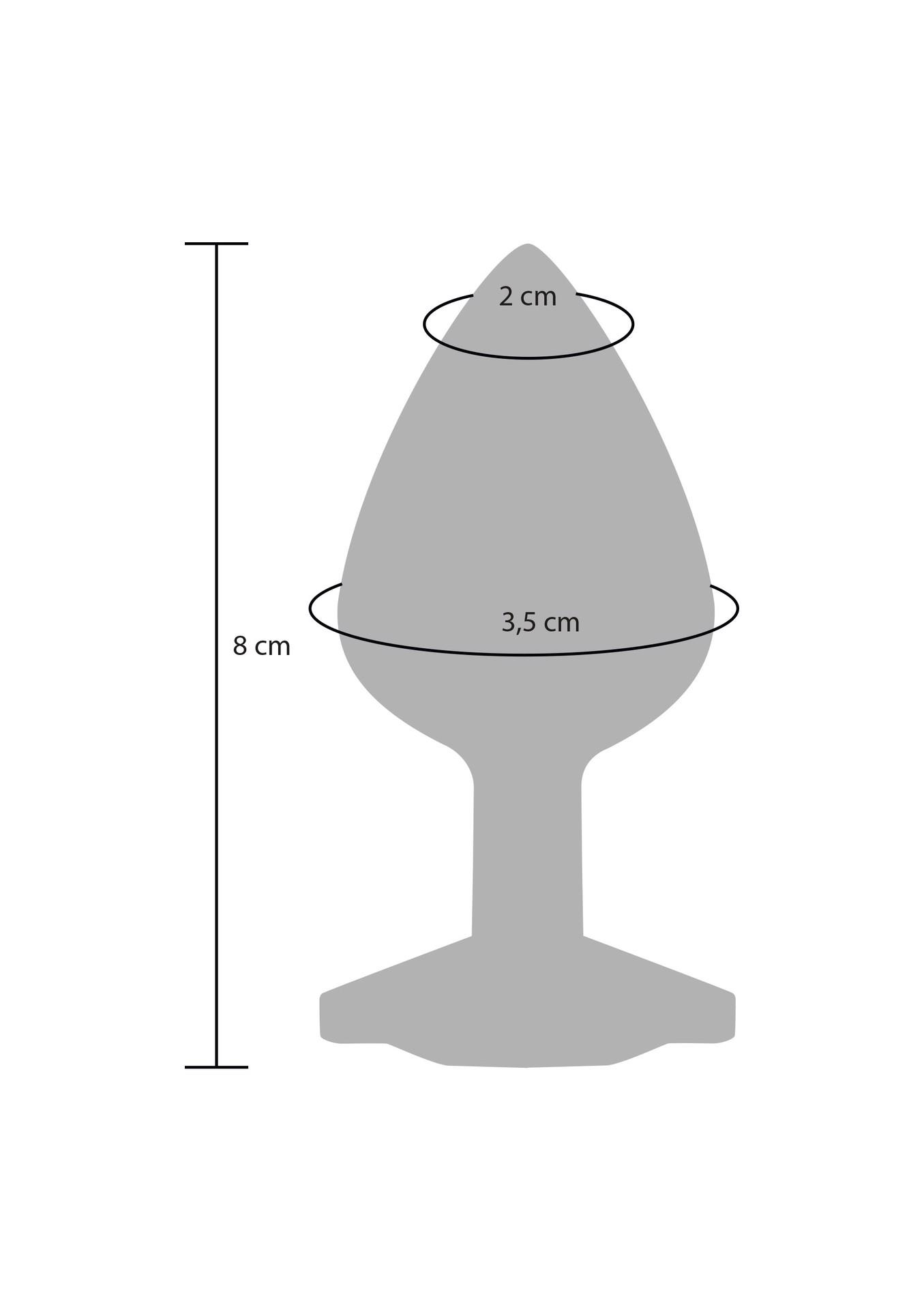 Analinis kaištis su kristalu „Diamond Booty“ (M, rožinis) - Image 5