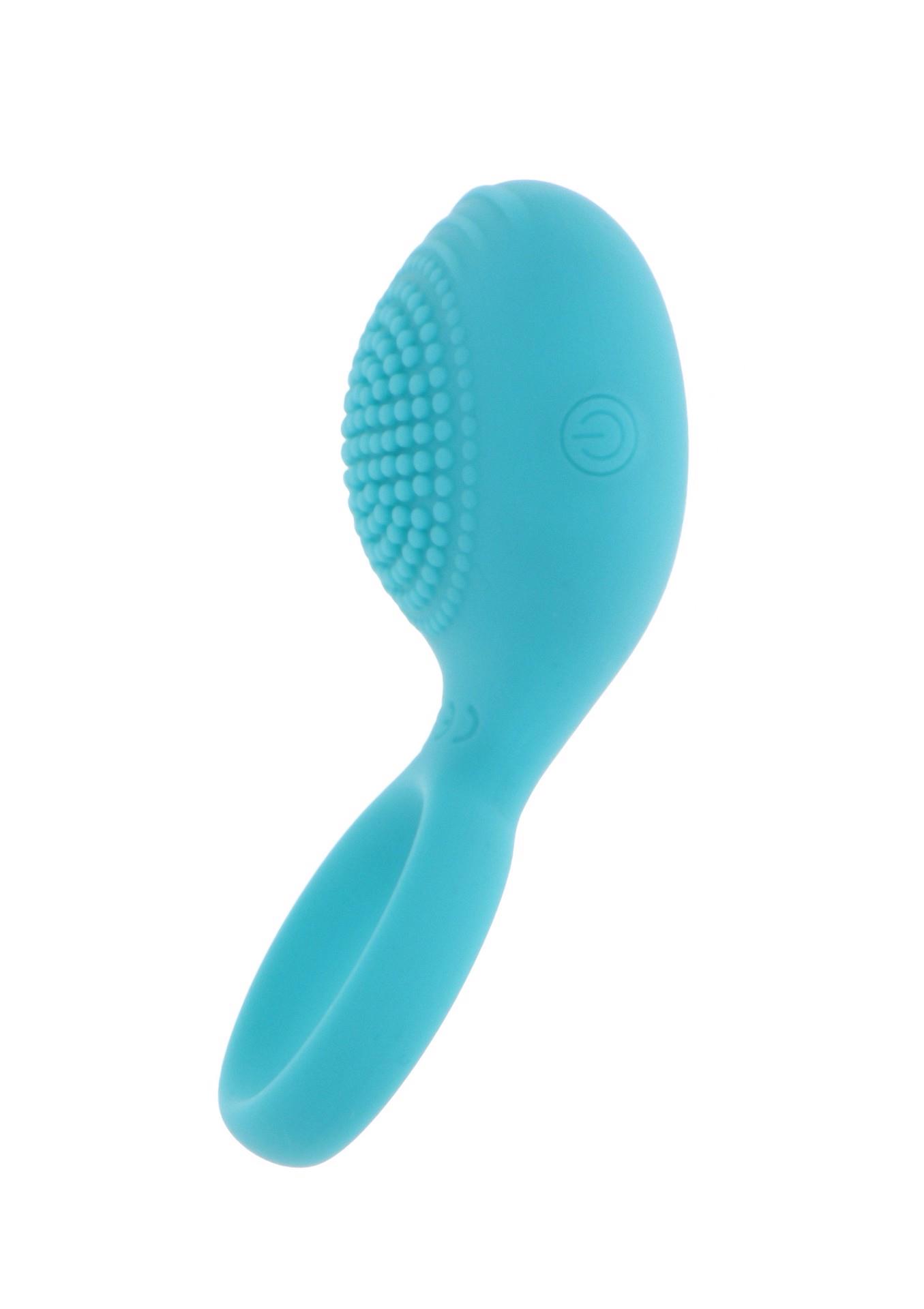 Penio žiedas su šereliais „Tickle Brush C-Ring“ (mėlynas) - Image 3