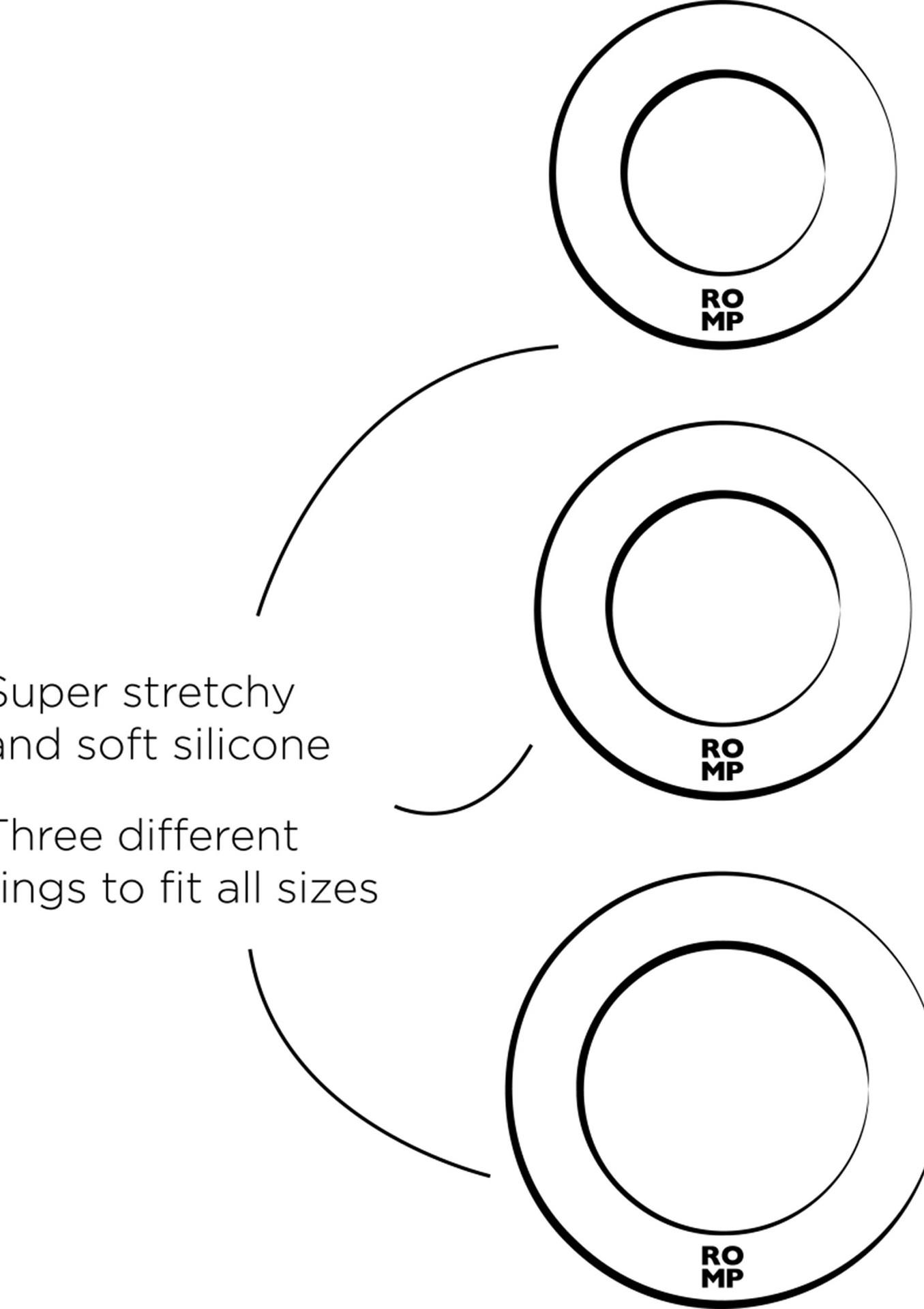 ROMP Remix Trio vibruojantis rinkinys, purpurinis - Image 9