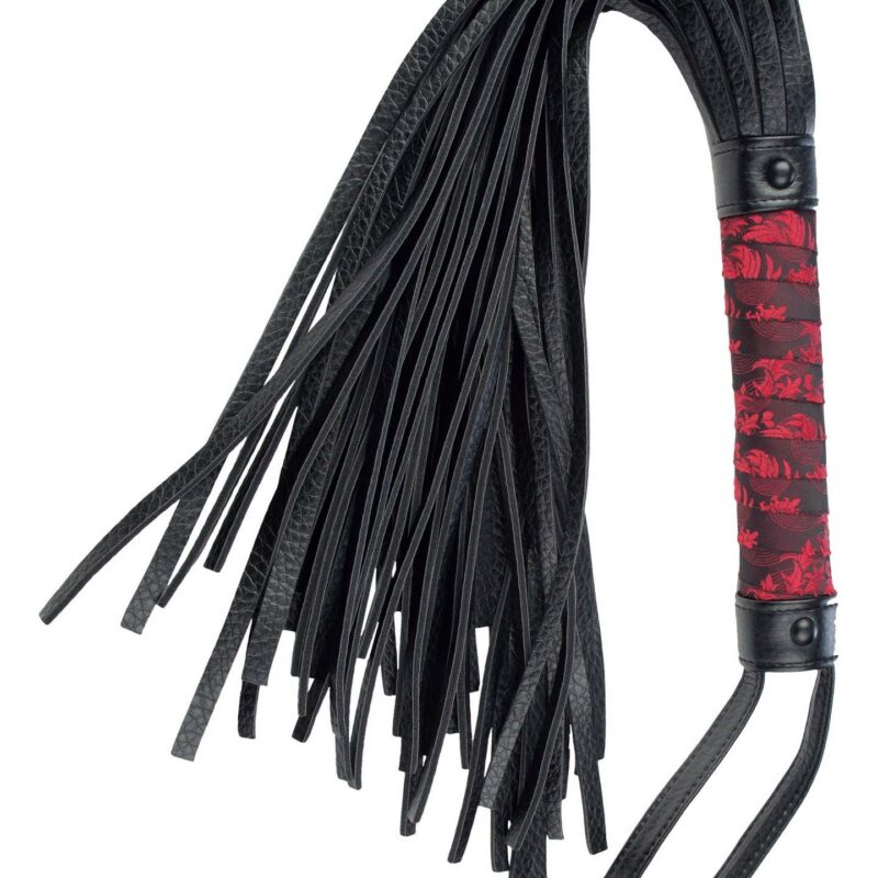 Scandal juodas flogger tipo botagėlis