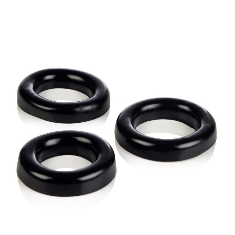 COLT trijų penio žiedų rinkinys, juodas