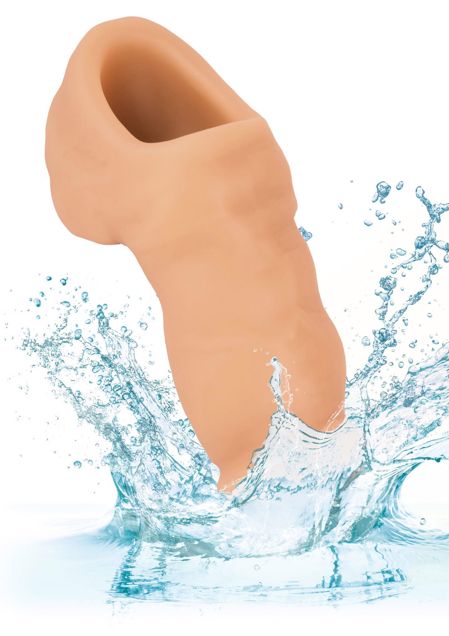 Minkštas silikoninis stovimo šlapinimosi piltuvėlis (kūno spalva) - Image 7