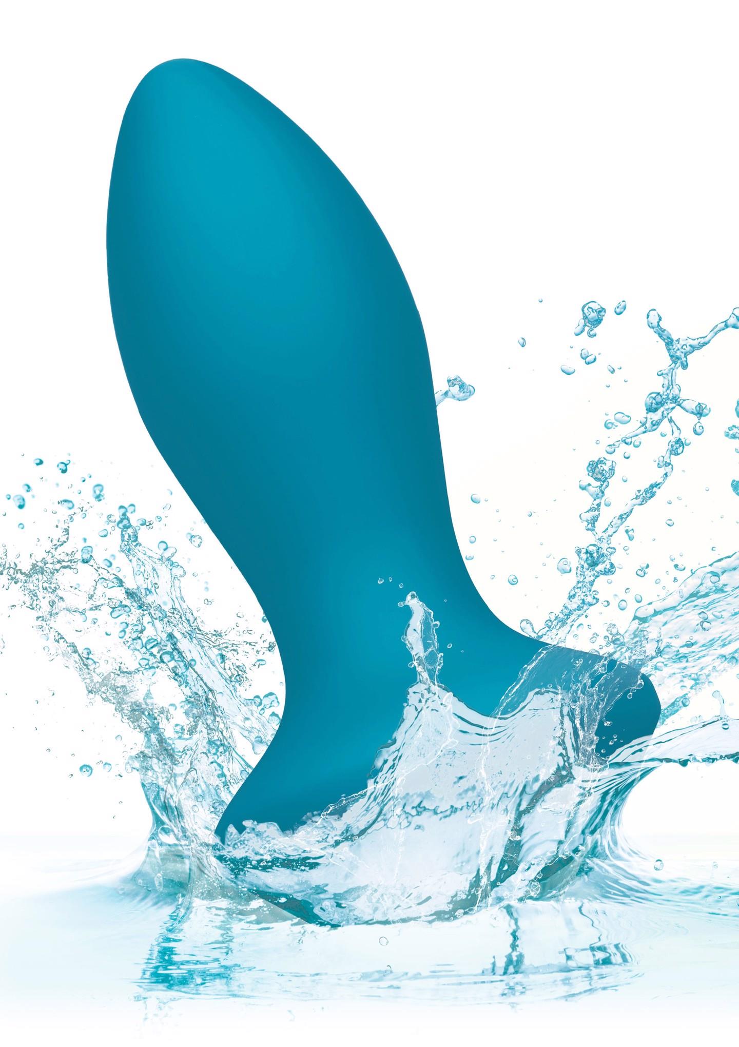 Vibruojantis „Petite Crystal“ analinis masažuoklis (mėlynas) - Image 5